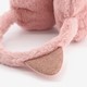 Fluffy meisjes oorwarmer met oortjes roze
