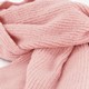 Ribgebreide dames sjaal roze