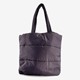 Puffer shopper schoudertas zwart