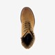 Veterboots cognac met gebreid detail