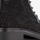 Dames veterboots met strass steentjes