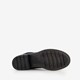 Veterboots blauw met gebreid detail