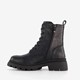 Dames veterboots zwart