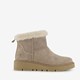 Gevoerde boots met imitatiebont taupe