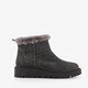 Gevoerde boots met imitatiebont grijs