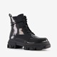 ONLY Shoes lak dames veterboots zwart