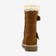 Gevoerde meisjes boots bruin cognac