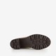 Suede dames enkellaarsjes met hak beige