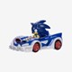 Sonic speelfiguren met racewagens