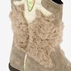 Leren meisjes western boots beige