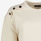 Dames sweater met knopen beige