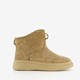 Gevoerde dames boots beige