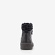 Lage gevoerde dames veterboots zwart