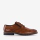 Leren heren veterschoenen cognac bruin