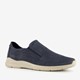 ECCO Irving leren heren instappers blauw