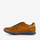 Leren heren sneakers cognac bruin