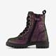 Leren meisjes veterboots multicolor