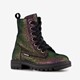Leren meisjes veterboots multicolor