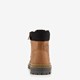 Leren jongens veterboots cognac