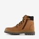 Leren jongens veterboots cognac