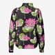 Dames blouse zwart met bloemen