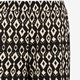 Dames pantalon zwart met print