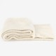 Ribgebreide dames sjaal beige