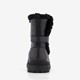 Gevoerde meisjes biker boots zwart