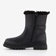 Gevoerde meisjes biker boots zwart