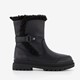 Gevoerde meisjes biker boots zwart