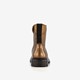 Leren meisjes veterboots brons