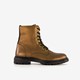 Leren meisjes veterboots brons