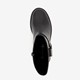 Leren dames biker boots met studs zwart