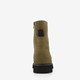 Leren dames boots olijfgroen