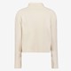 Kort dames fleece vest beige