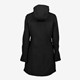 Dames parka softshell jas zwart