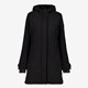 Dames softshell parka jas zwart