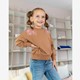 Meisjes sweaters bruin