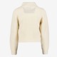 Meisjes sweater met col beige