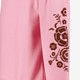 Meisjes sweater roze met bloemen