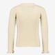 Vianna geribde meisjes longsleeve beige