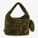 Teddy dames tas met portemonnee groen