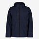 Padded heren softshell jas blauw
