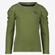 Geribde meisjes longsleeve groen
