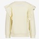 Meisjes sweater met ruches beige