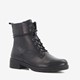 Tamaris Comfort leren veterboots zwart