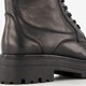 Leren dames veterboots zwart