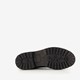 Leren dames veterboots zwart