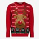 Heren kersttrui Rudolf rood