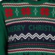 Heren kersttrui groen